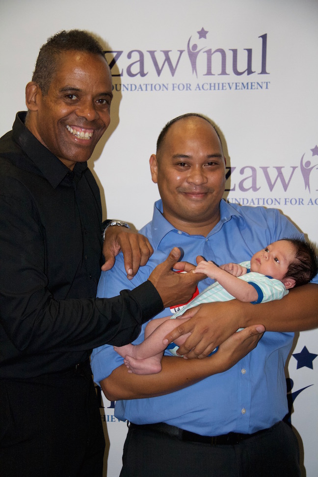 Tony Zawinul, Arvin & baby Gunnar Santiago